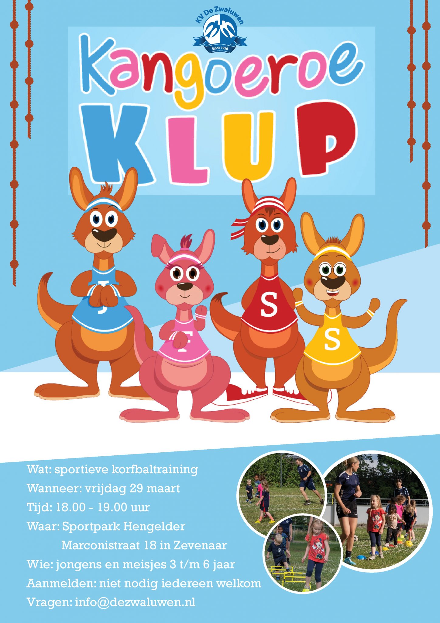 Proeftraining voor kinderen uit groep 1 2